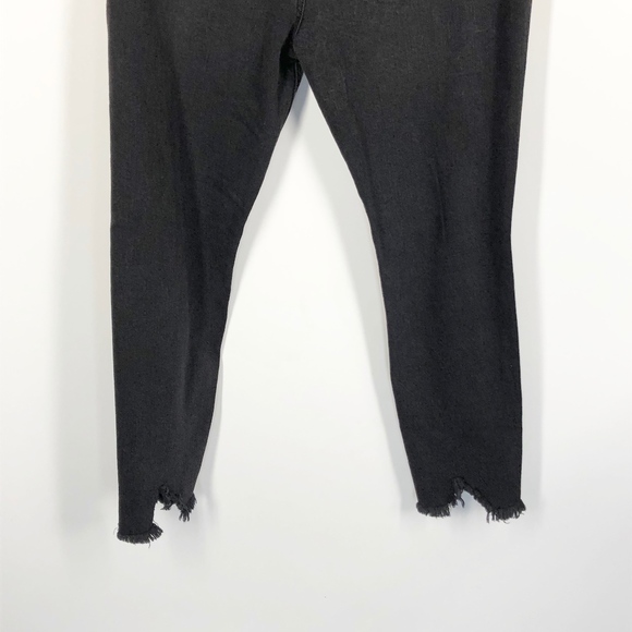 Wild Fable High Rise Skinny Black Ripped Jeans 18 - Picture 6 of 7